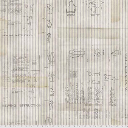 Monochrome - Sewing Instructions - Linen - sewing guide on ticking by Tim Holtzf