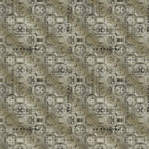 Abandoned - Du Theater - Neutral - geometric tile collage by Tim Holtz