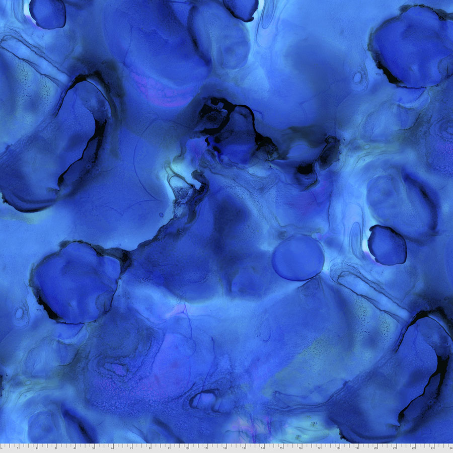 Alchemy - Divine - Bright blue watercolor splotches by Tim Holtz