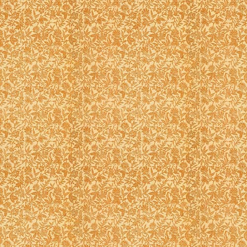 Tim Holtz Palette Orange - Tiny Print - orange calico floral