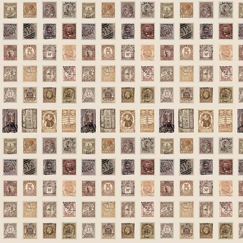 Tim Holtz Palette Neutral - Stamps - rows of stamps in browns & grays