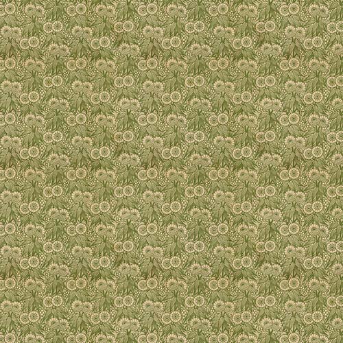 Tim Holtz Palette Green - Tiny Print -  small green leafy flower