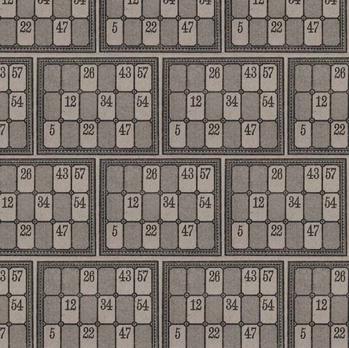 Tim Holtz Palette Charcoal - Numbers - Dark gray number cards