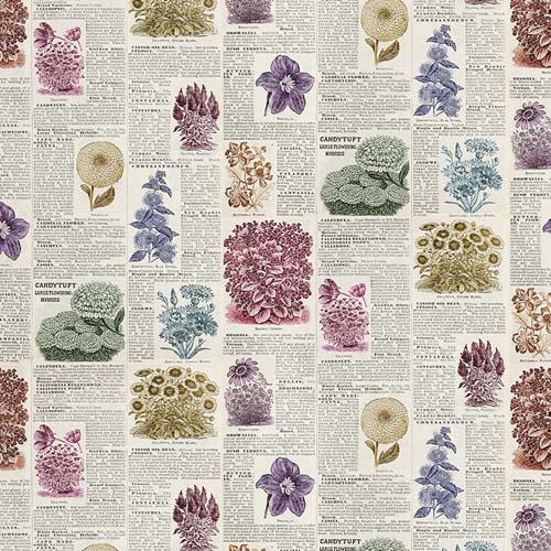 Tim Holtz Palette Multi - Botany - colorful pages with flowers
