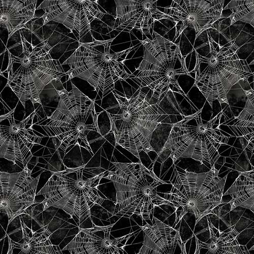 Tim Holtz Palette Seasonal -Halloween - Entangled - White webs on black