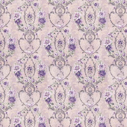 Tim Holtz Palette Purple - Wallpaper - light purple floral wallpaper print