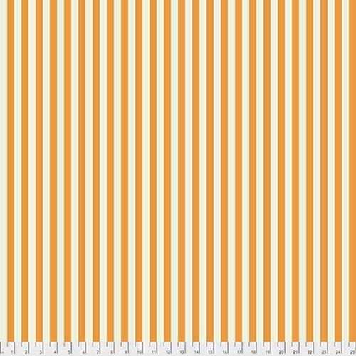 Tula's True Colors - Tent Stripe -  Begonia, cream/orange by Tula Pink