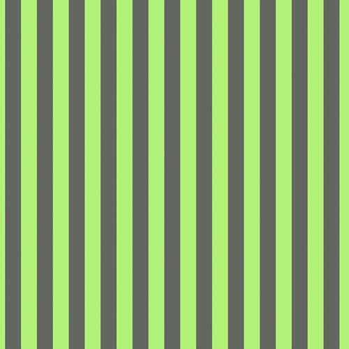 Neon True Colors - Neon Tent Stripe - Karma - Green & gray - Tula Pink