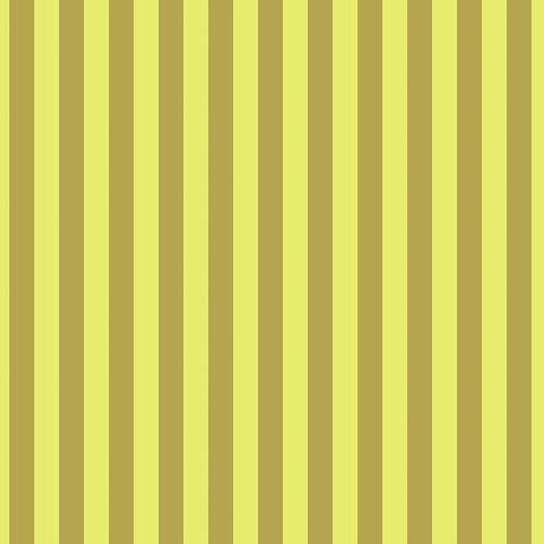 Neon True Colors - Neon Tent Stripe - Moon Beam - yellow & brown - Tula Pink