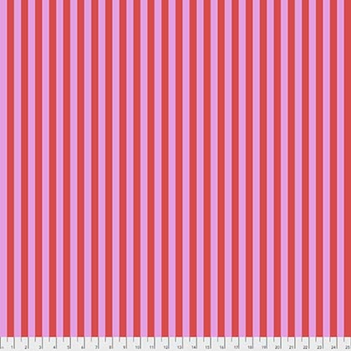 Tula's True Colors - Tent Stripe - Poppy,pink/orange by Tula Pink