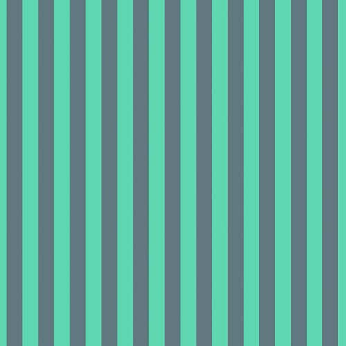 Neon True Colors - Neon Tent Stripe - Spirit - Turquoise & gray - Tula Pink