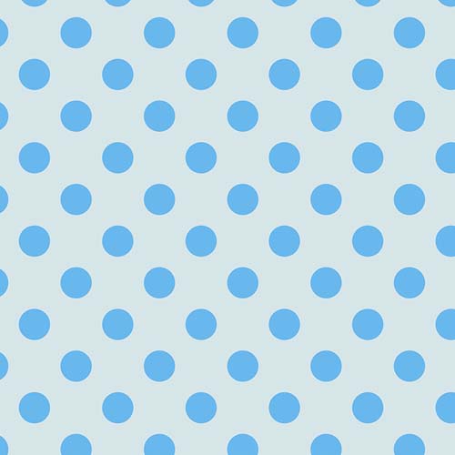 Neon True Colors - Neon Pom Poms - Aura - Blue dots on pale blue - Tula Pink