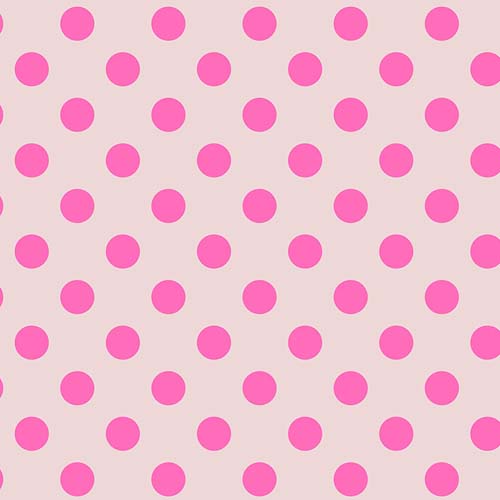 Neon True Colors - Neon Pom Poms - Cosmic - Pink dots on gray - Tula Pink