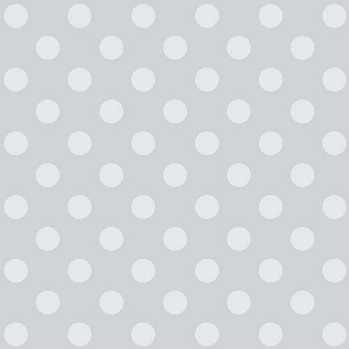 Tula's True Colors - Pom Pom - Fog - lt dots on lt gray - Tula Pink