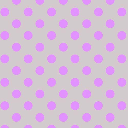 Neon True Colors - Neon Pom Poms - Mystic - Purple dots on gray - Tula Pink
