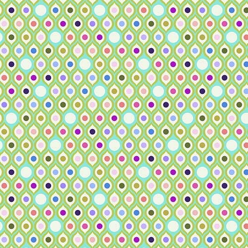Parisville (Deja vu) - Eye Drops - Mint - Tula Pink - eyes on mint