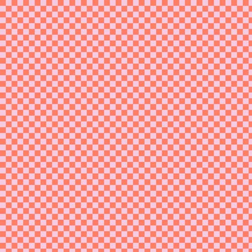 Untamed - Check Please - Lunar - coral & lavender check  - Tula Pink