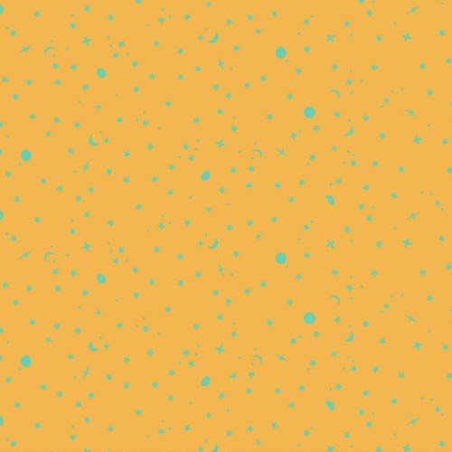 Tula's True Colors - SpaceSprinkles - Piglet - aqua on pink - Tula Pink
