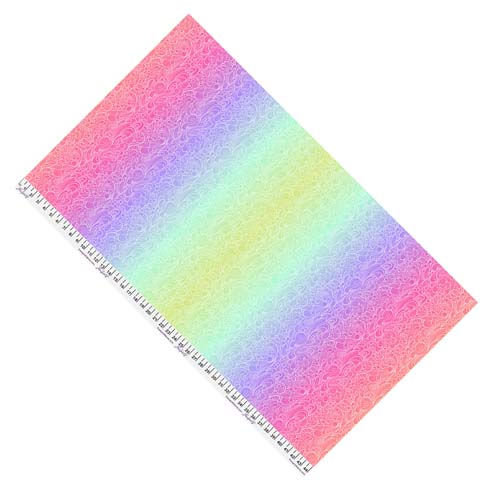 Floral Reef - Riptide - Deep Dive - pastel color ombre waves - Tula Pink