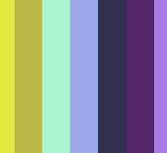 Floral Reef - Smooth Sailing - Deep Dive - rainbow two inch stripe - Tula Pink