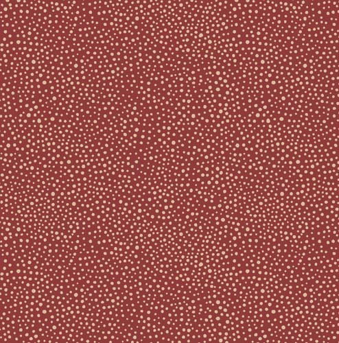 Original Morris - Seaweed Dot- Red - cream dots on red