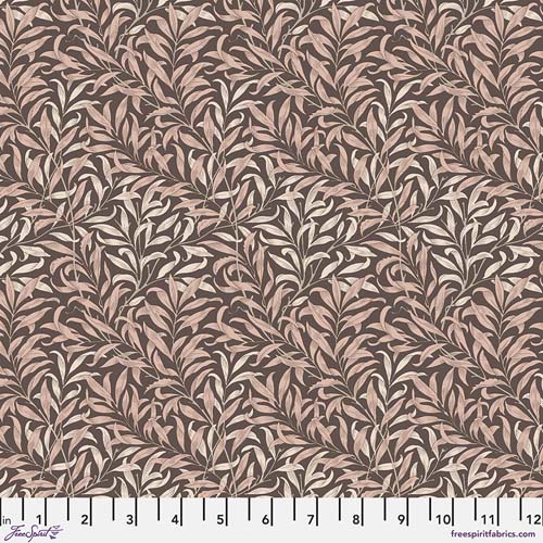Thameside - Willlow Boughs - Chocolate - lt brown willow branches on dk brown
