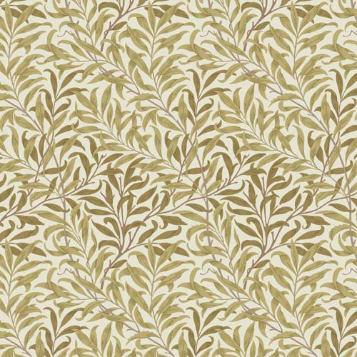 Original Morris - Willow Boughs - Gold - gold leaves on cream