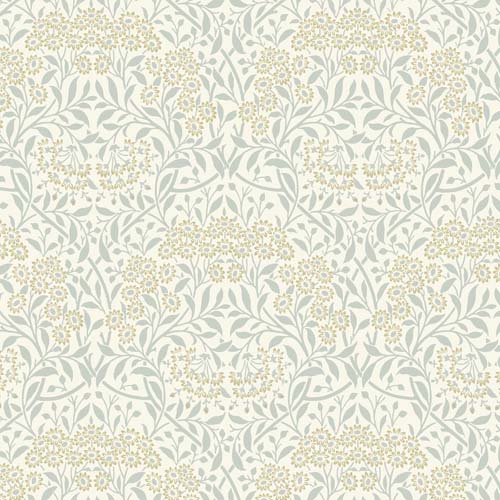 Original Morris - Michaelmas - Daisy - Ivory - small tan flowers on cream