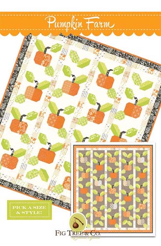 Pumpkin Farm - 2 sizes quilts by Fig Tree & Co.