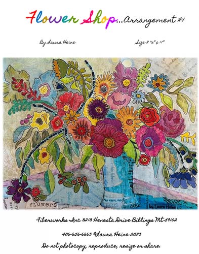 Flower Shop... Arrangement #1 - 8.5 x 11 - by Laura Heine