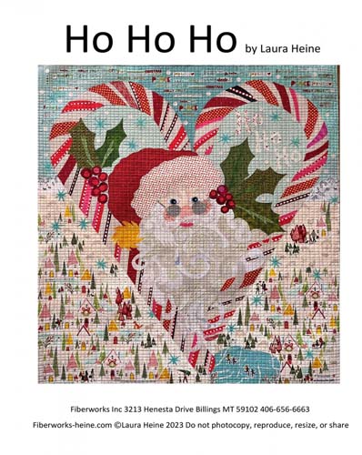 Ho Ho Ho - 32 x 36 Collage Laura Heine  FWLHHHO