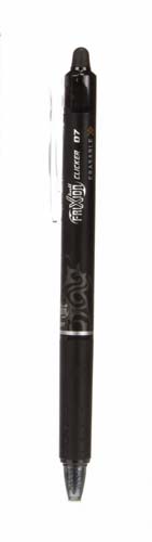 Pilot - Frixion Clicker 07 - Erasable Gel Pen-Single Black-Fine & Retract