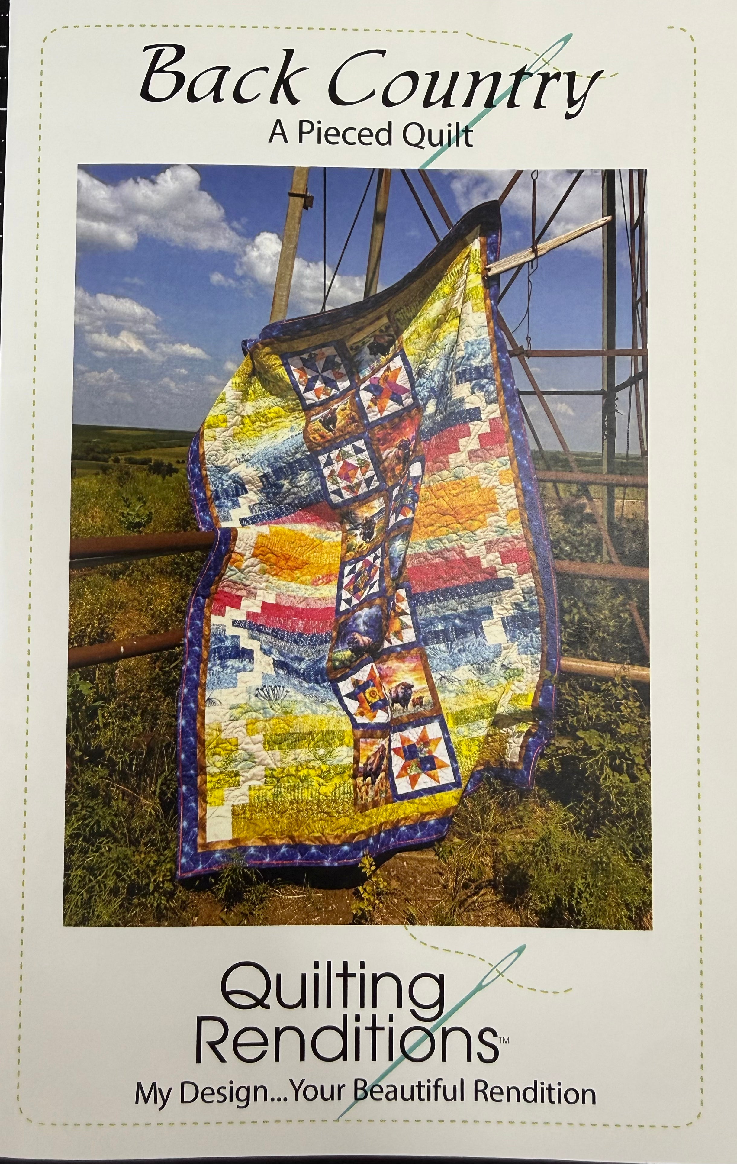 Back Country - pieced panel quilt - Quilting Renditions