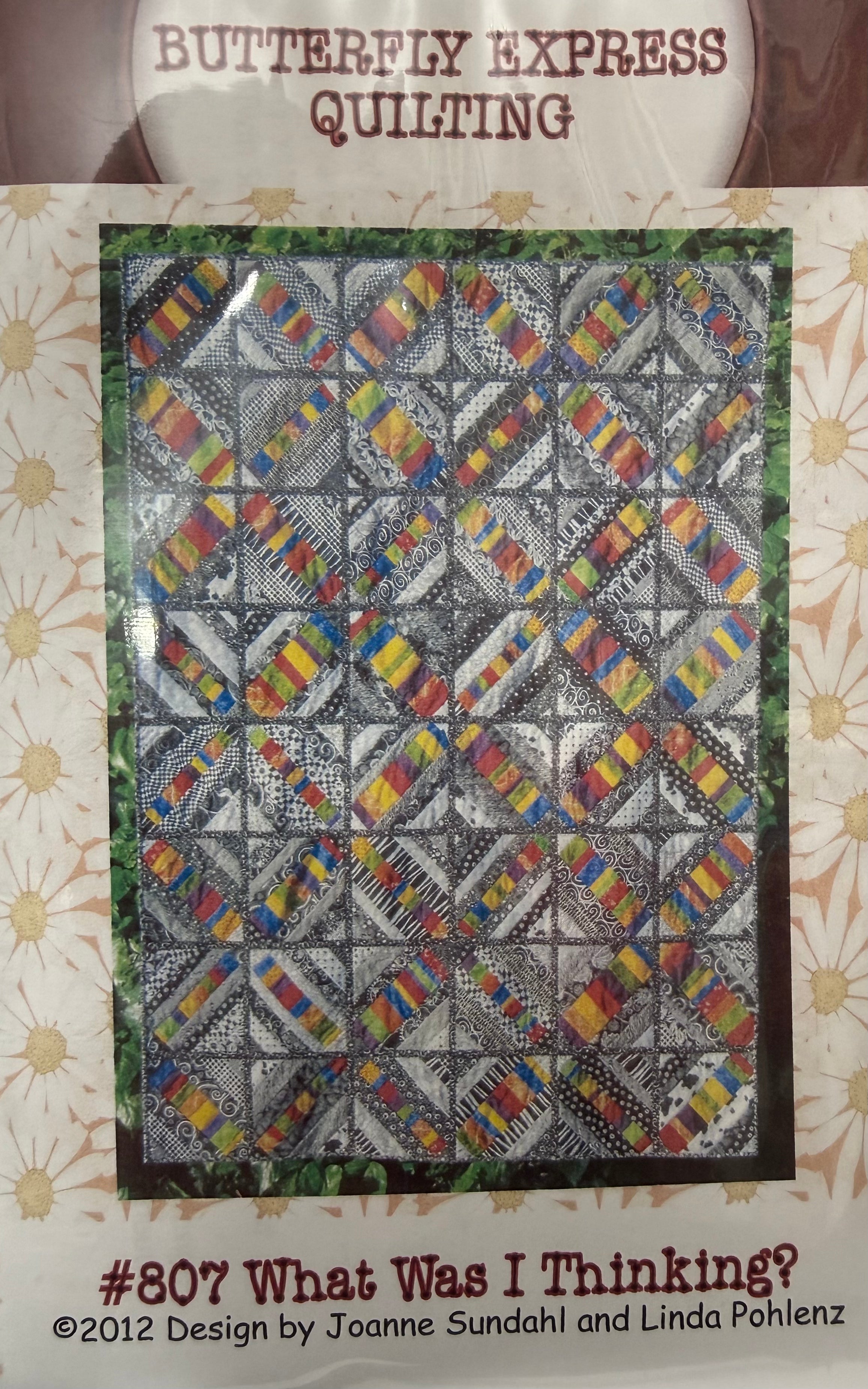 What was I thinking by Butterfly Express Quilting - Quilt as you go 54 x 72