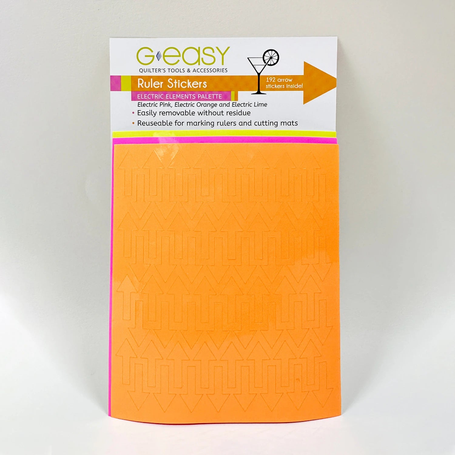 G-easy Ruler Stickers no.1 - electric elements palette 192 arrow stickers