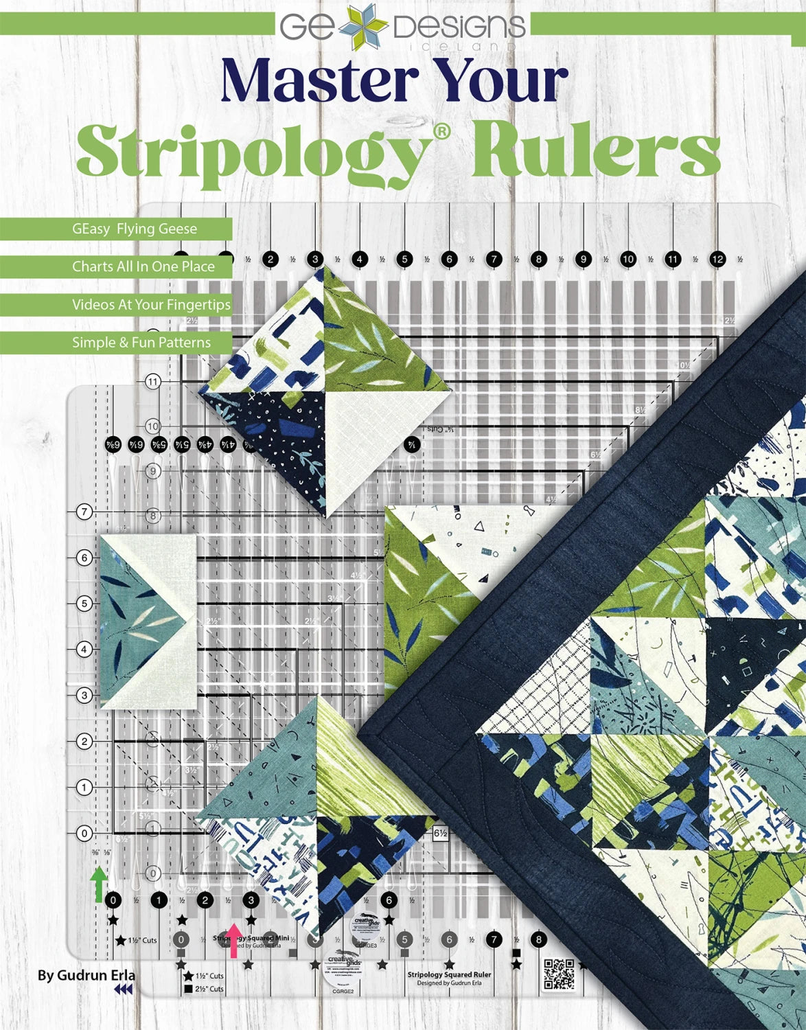 Master your stripology rulers- by Gudrun Erla - GE Designs Iceland