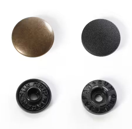 Tool Free Snaps - Antique Brass - Four sets of snaps byAnnie.com