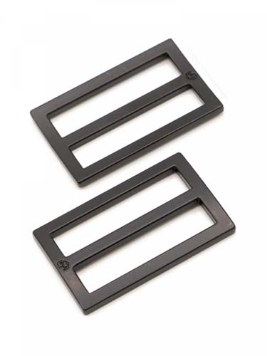 Widemouth Slider - Black Metal - 2 - 1.5 inch flat widemouth sliders byAnnie.com