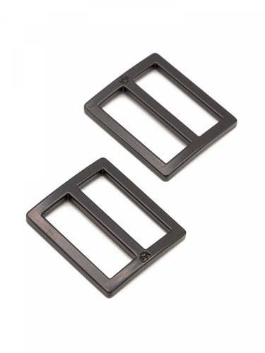 Widemouth Slider - Black Metal - 2 - 1 inch flat widemouth sliders byAnnie.com
