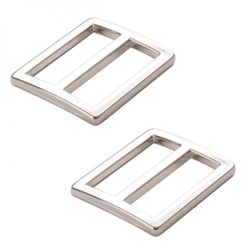 Widemouth Slider - Nickel - 2 - 1 inch flat widemouth sliders byAnnie.com
