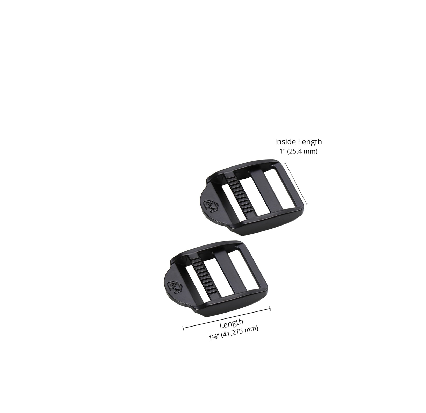 Strap adjusters - Black - 2 - 1 inch wide strap adjusters byAnnie.com