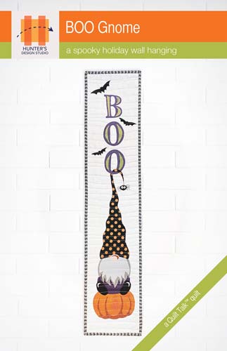 Boo Gnome Pattern - 7x35 wall hanging halloween gnome - Hunter's Design Studio