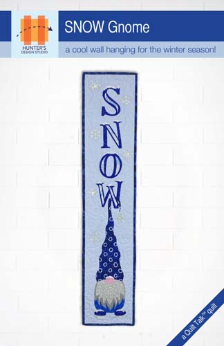 Snow Gnome - 7x36 wall hanging winter gnome - Hunter's Design Studio