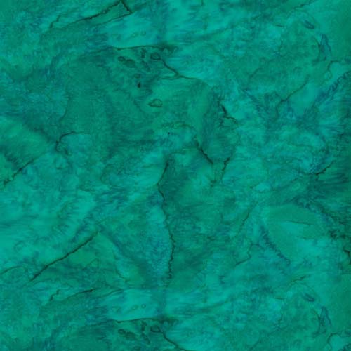 HFM - 1895 Batik - Bali Watercolors - Stone Green - emerald  (modern mermaid)