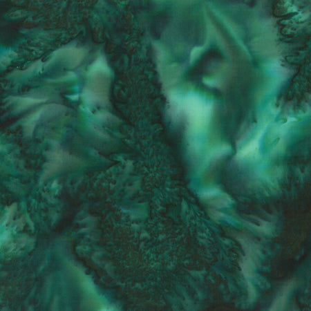 HFM - 1895 Batik - Bali Watercolors - Viridian - teal green