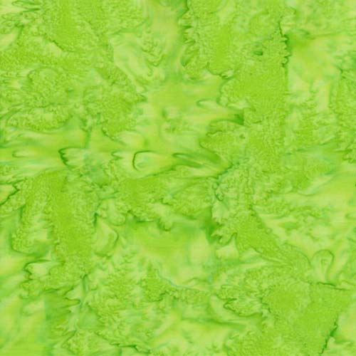 HFM - 1895 Batik - Bali Watercolors - Gecko - bright yellow green