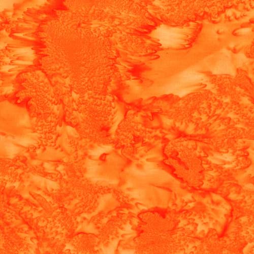 HFM - 1895 Batik - Bali Watercolors - The O.C. - bright orange