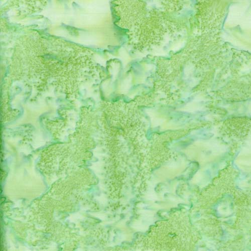 HFM - 1895 Batik - Bali Watercolors -  Monstera -  med. green (modern mermaid)