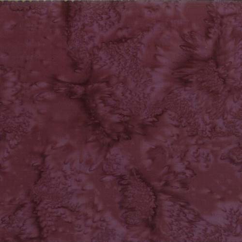 HFM - 1895 Batik - Bali Watercolors - Rum raisin, dark plum (checkmate)