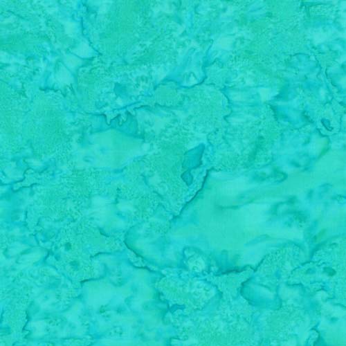 HFM - 1895 Batik - Bali Watercolors - Earth Day -  turquoise (modern mermaid)